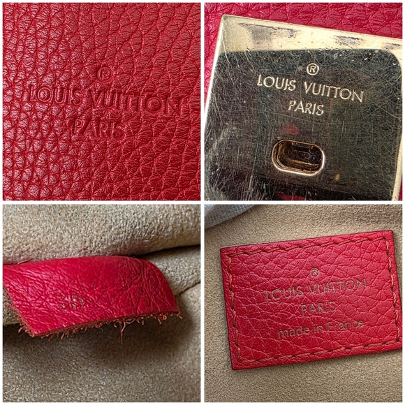 Auth Louis Vuitton Volta Top Handle Red Satchel Bag - Picture 6 of 12